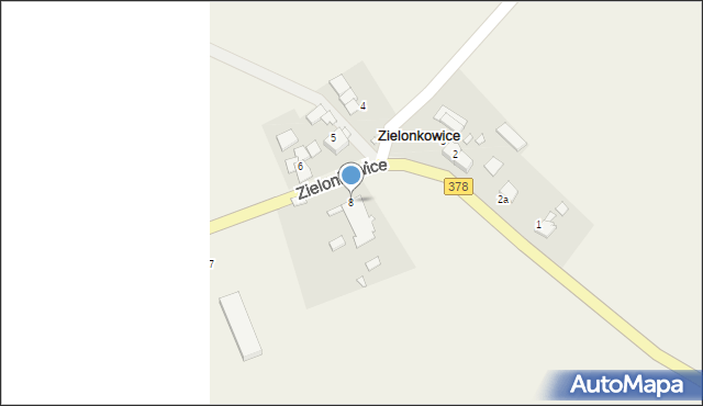 Zielonkowice, Zielonkowice, 8, mapa Zielonkowice