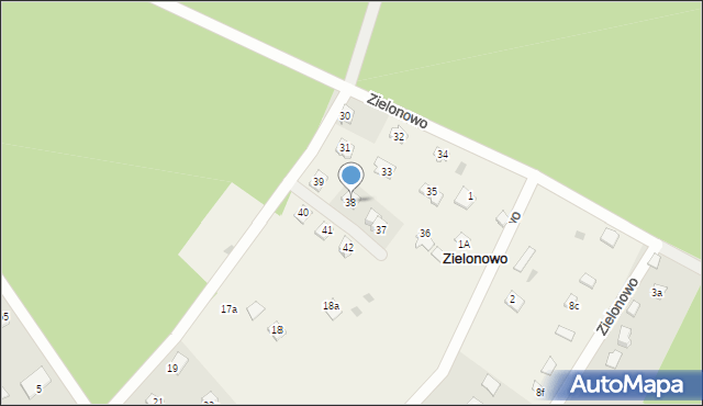 Zielonowo, Zielonowo, 38, mapa Zielonowo