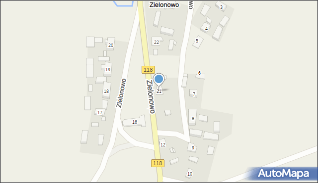 Zielonowo, Zielonowo, 21, mapa Zielonowo