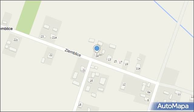 Ziemblice, Ziemblice, 14, mapa Ziemblice