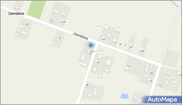 Ziemblice, Ziemblice, 21, mapa Ziemblice