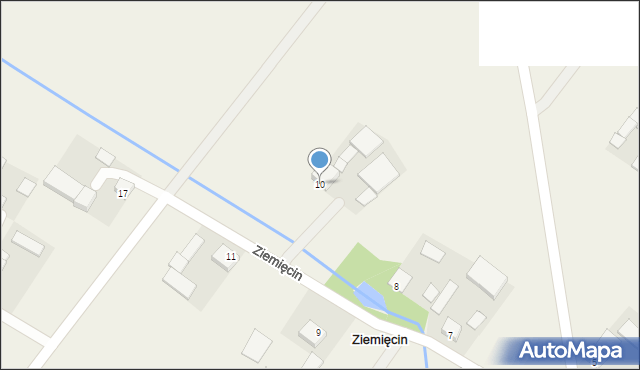 Ziemięcin, Ziemięcin, 10, mapa Ziemięcin