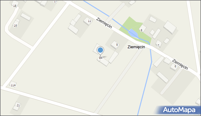 Ziemięcin, Ziemięcin, 9A, mapa Ziemięcin