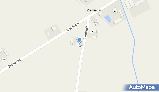 Ziemięcin, Ziemięcin, 16, mapa Ziemięcin