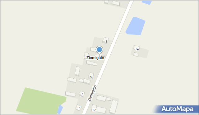 Ziemięcin, Ziemięcin, 4, mapa Ziemięcin