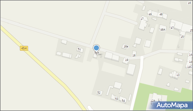 Ziemiełowice, Ziemiełowice, 50B, mapa Ziemiełowice