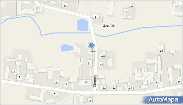 Ziemlin, Ziemlin, 12, mapa Ziemlin