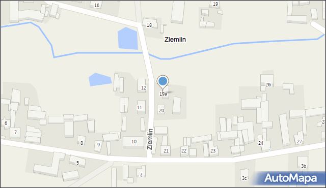 Ziemlin, Ziemlin, 19a, mapa Ziemlin