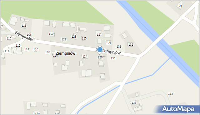 Ziempniów, Ziempniów, 126, mapa Ziempniów