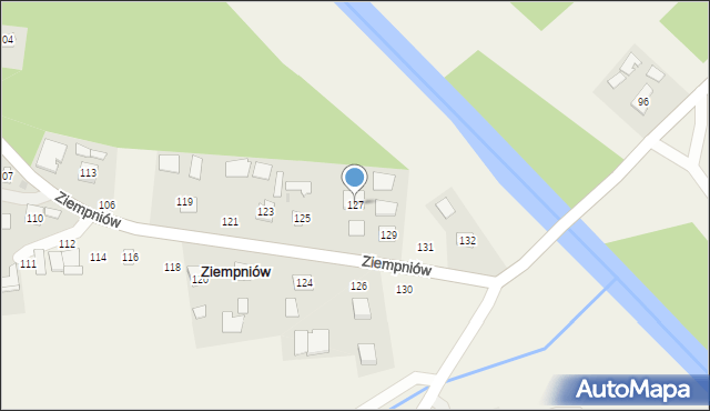 Ziempniów, Ziempniów, 127, mapa Ziempniów