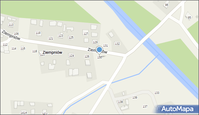 Ziempniów, Ziempniów, 130, mapa Ziempniów