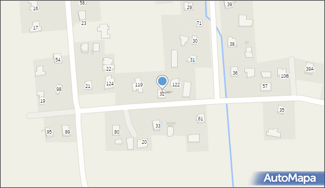 Zimna Woda, Zimna Woda, 32, mapa Zimna Woda