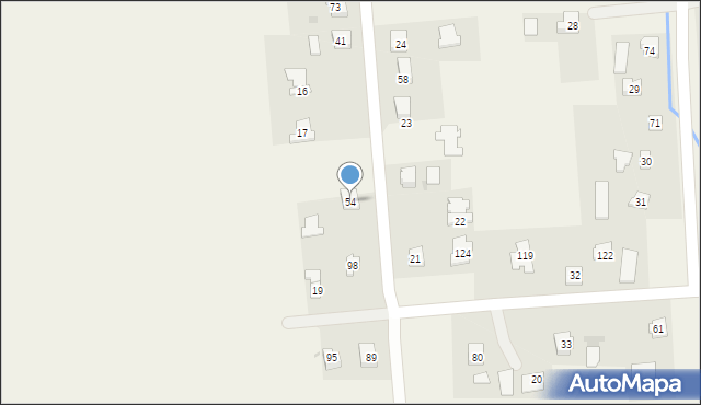 Zimna Woda, Zimna Woda, 54, mapa Zimna Woda