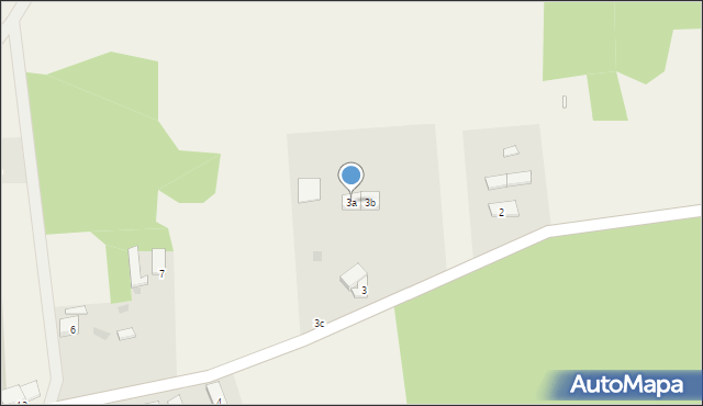 Zimna Woda, Zimna Woda, 3a, mapa Zimna Woda
