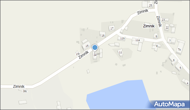 Zimnik, Zimnik, 14, mapa Zimnik