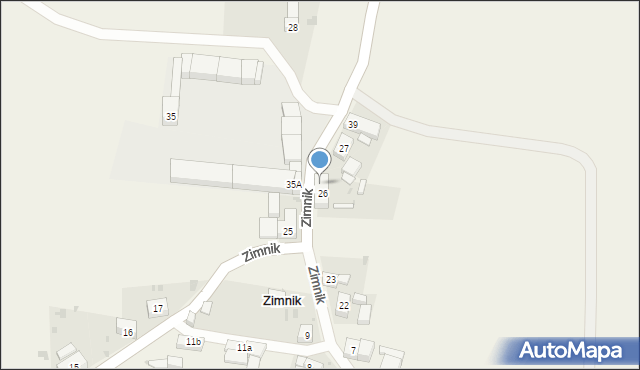 Zimnik, Zimnik, 26A, mapa Zimnik