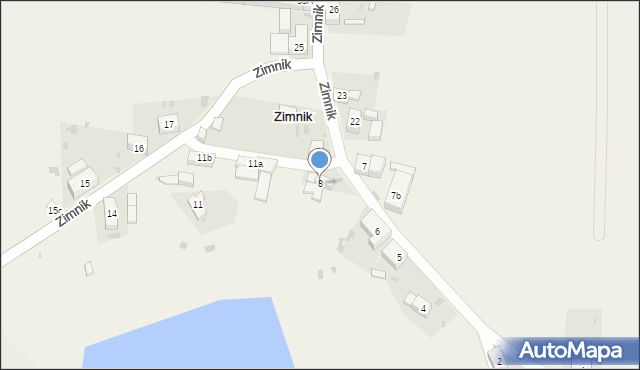 Zimnik, Zimnik, 8, mapa Zimnik