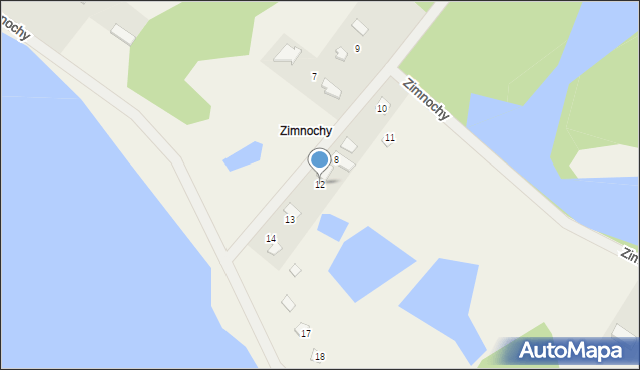 Zimnochy, Zimnochy, 12, mapa Zimnochy