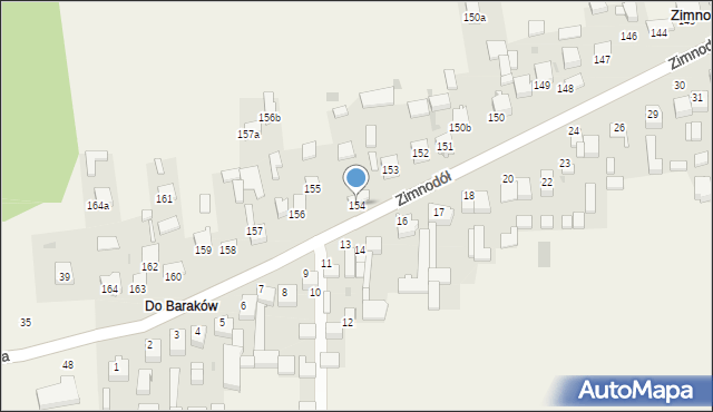 Zimnodół, Zimnodół, 154, mapa Zimnodół