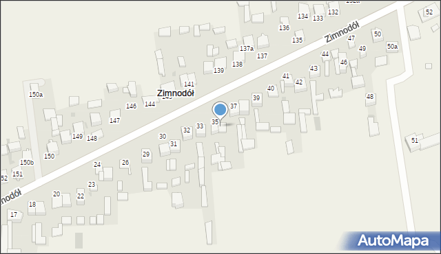 Zimnodół, Zimnodół, 36, mapa Zimnodół