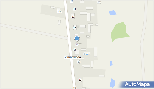 Zimnowoda, Zimnowoda, 16, mapa Zimnowoda