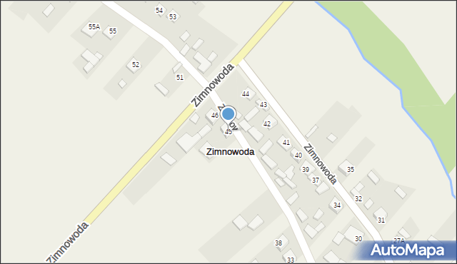 Zimnowoda, Zimnowoda, 45, mapa Zimnowoda