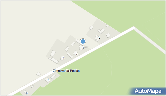 Zimnowoda, Zimnowoda, 2, mapa Zimnowoda