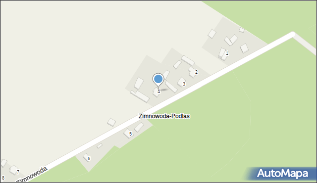 Zimnowoda, Zimnowoda, 4, mapa Zimnowoda