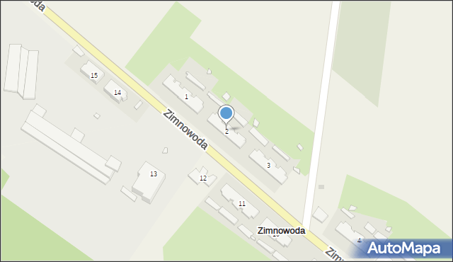 Zimnowoda, Zimnowoda, 2, mapa Zimnowoda