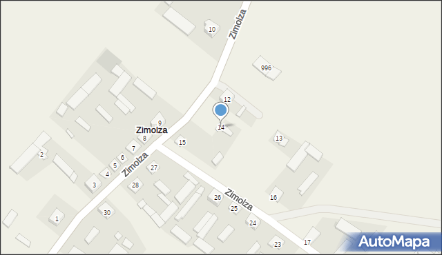 Zimolza, Zimolza, 14, mapa Zimolza