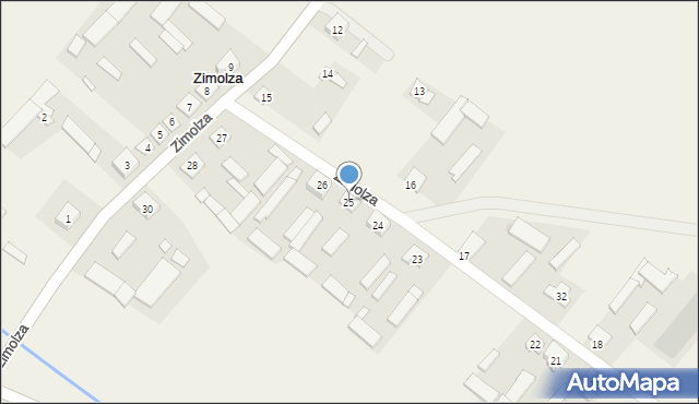 Zimolza, Zimolza, 25, mapa Zimolza