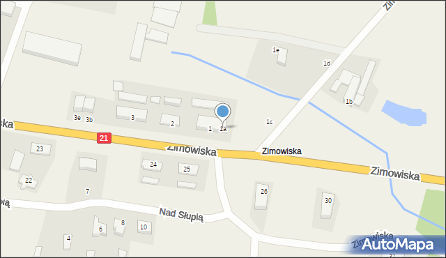 Zimowiska, Zimowiska, 1a, mapa Zimowiska