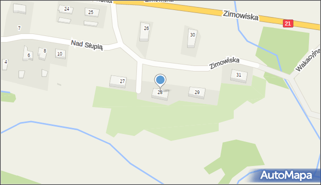 Zimowiska, Zimowiska, 28, mapa Zimowiska