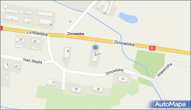 Zimowiska, Zimowiska, 30, mapa Zimowiska