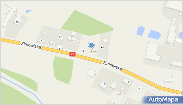 Zimowiska, Zimowiska, 4b, mapa Zimowiska