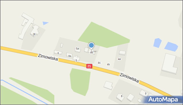 Zimowiska, Zimowiska, 4d, mapa Zimowiska