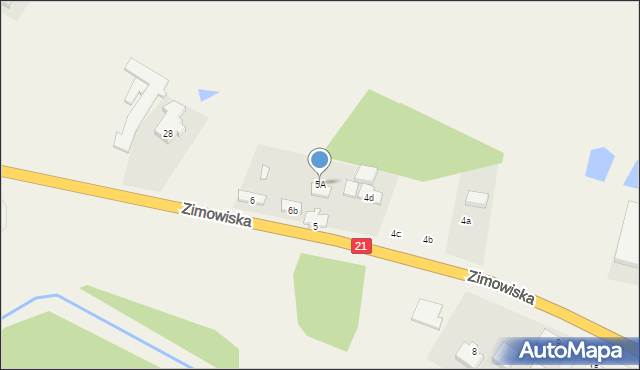 Zimowiska, Zimowiska, 5A, mapa Zimowiska