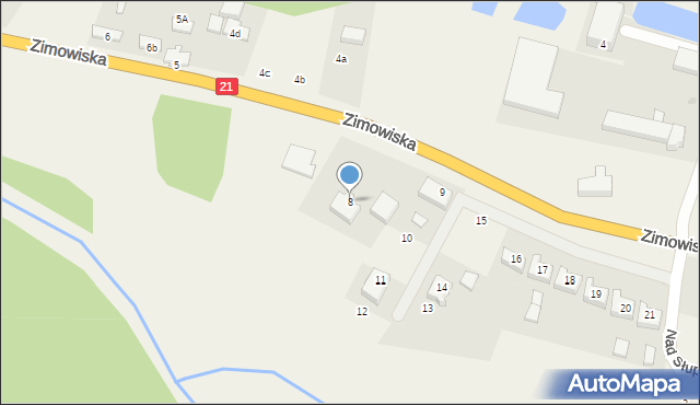 Zimowiska, Zimowiska, 8, mapa Zimowiska