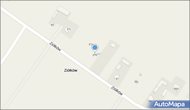 Ziółków, Ziółków, 67b, mapa Ziółków