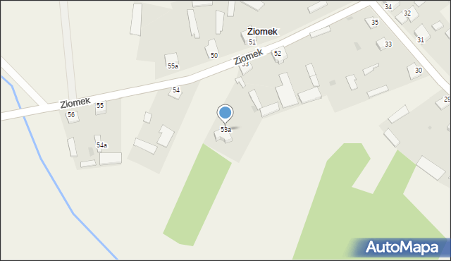 Ziomek, Ziomek, 53a, mapa Ziomek