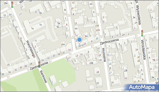 Nowa Sól, Zjednoczenia, 12, mapa Nowa Sól