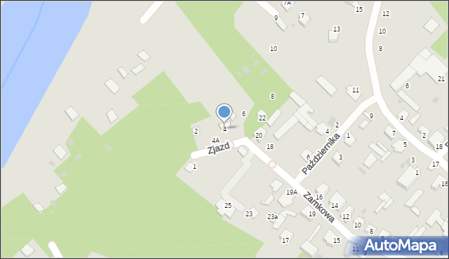 Nowogród, Zjazd, 4, mapa Nowogród