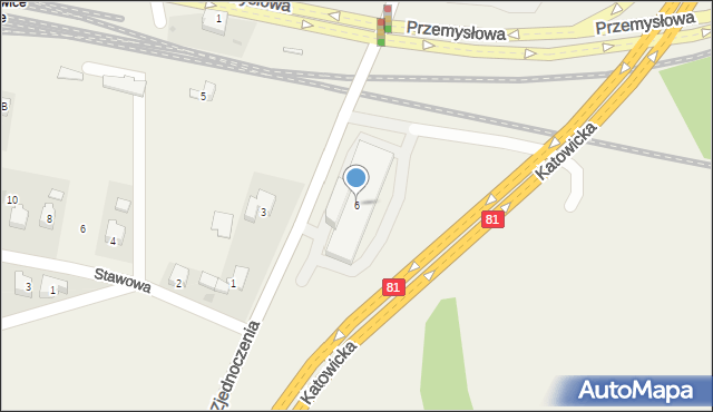 Pawłowice, Zjednoczenia, 6, mapa Pawłowice