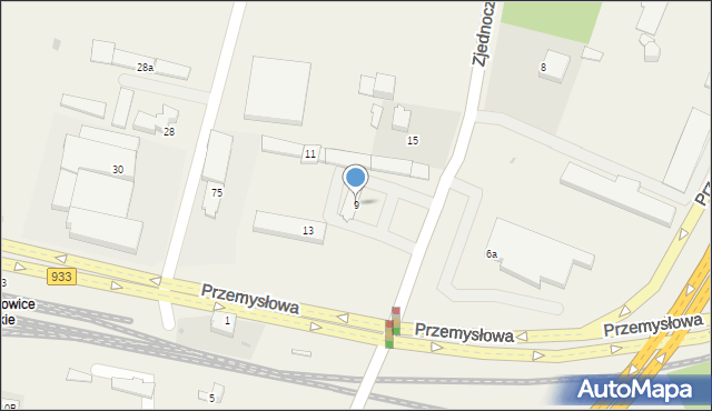 Pawłowice, Zjednoczenia, 9, mapa Pawłowice