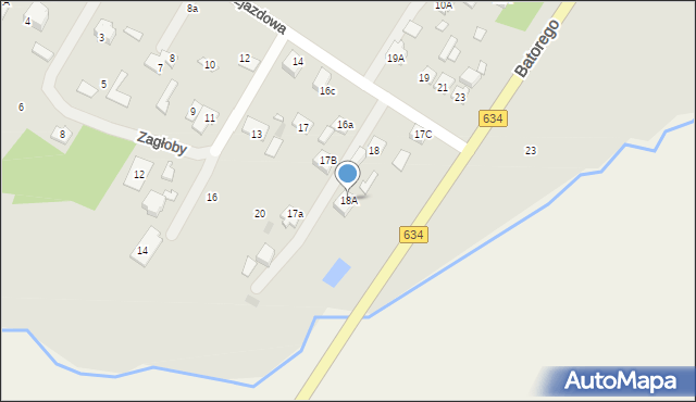 Tłuszcz, Zjazdowa, 18A, mapa Tłuszcz