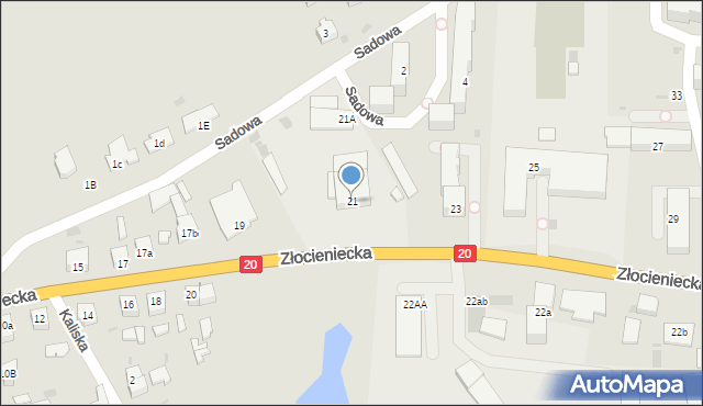 Drawsko Pomorskie, Złocieniecka, 21, mapa Drawsko Pomorskie