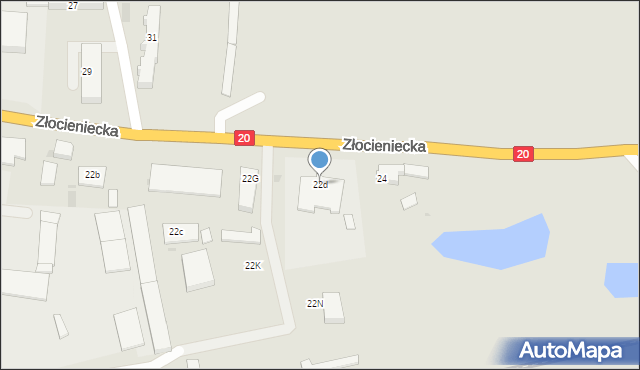 Drawsko Pomorskie, Złocieniecka, 22d, mapa Drawsko Pomorskie