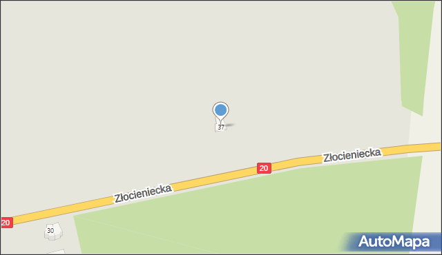 Drawsko Pomorskie, Złocieniecka, 37, mapa Drawsko Pomorskie