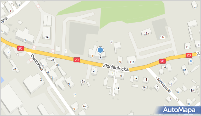 Drawsko Pomorskie, Złocieniecka, 5, mapa Drawsko Pomorskie