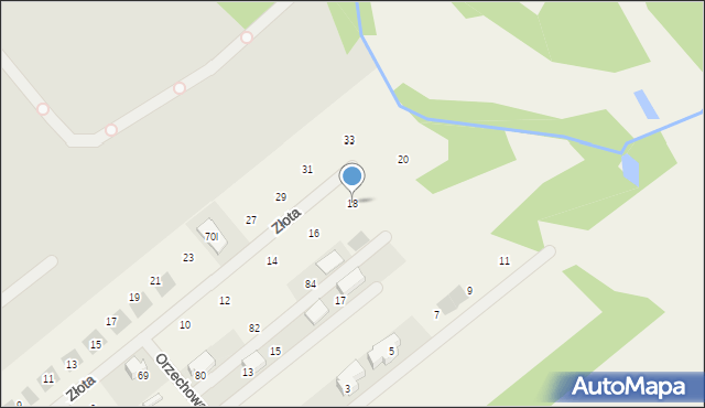 Józefów, Złota, 18, mapa Józefów